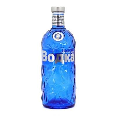 Vodka with Blue Bottle