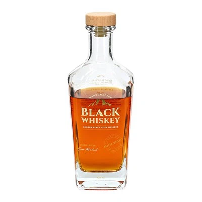 Tapered Square Spirit Whiskey Glass Bottle